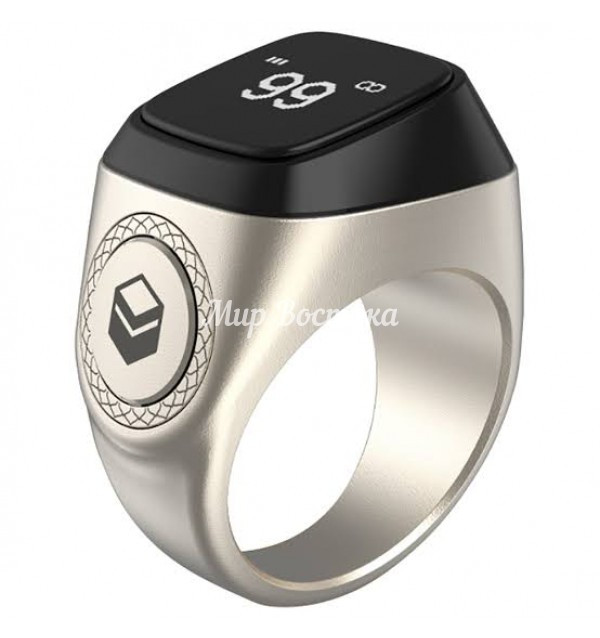 Смарт кольцо-тасбих Zikir Ring IQIBLA M0218SR (silver, 18 мм, металл) - фото 1 - id-p106071477