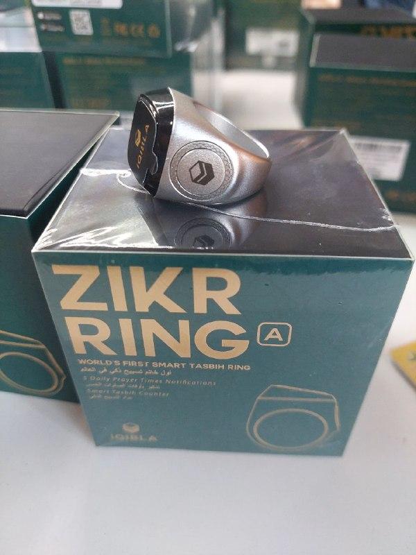 Смарт кольцо-тасбих Zikir Ring IQIBLA M0218SR (silver, 18 мм, металл) - фото 4 - id-p106071477