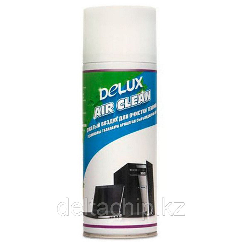 Сжатый воздух, Delux, Air Clean, Для очистки техники, 400 мл., Удаление пыли и других загрязнений в