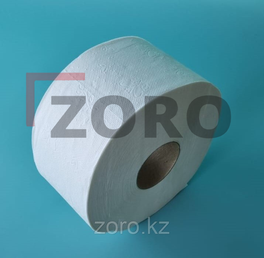 Туалетная бумага двухслойная 100 метров на втулке 60 мм для диспенсеров Джамбо. BMJ-100, фото 1