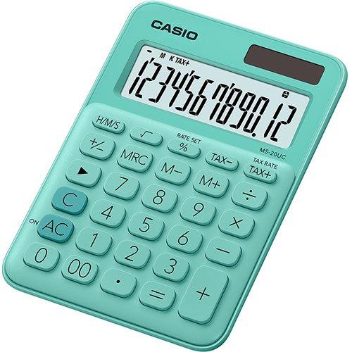 Калькулятор настольный CASIO MS-20UC-GN-W-EC - фото 1 - id-p106076574