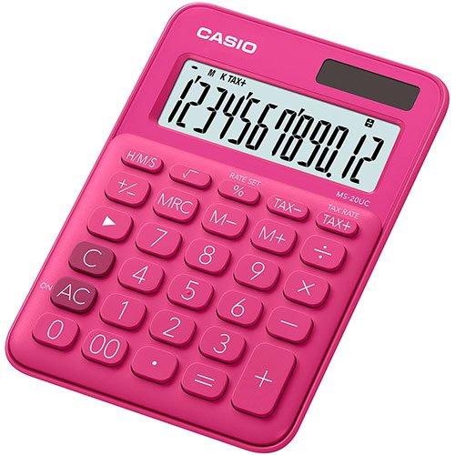 Калькулятор настольный CASIO MS-20UC-RD-W-EC