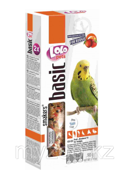 Lolo Pets Smakers для волнистых попугаев с фруктами