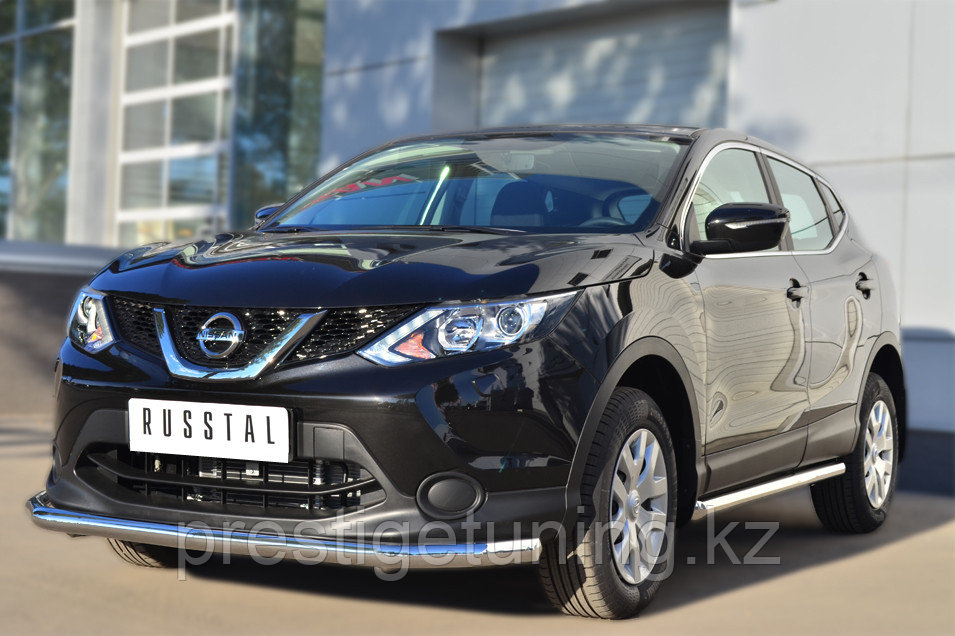 Пороги труба d63 (вариант 1) в т.ч. сборка спб Nissan Qashqai 2013-19 - фото 4 - id-p106079199