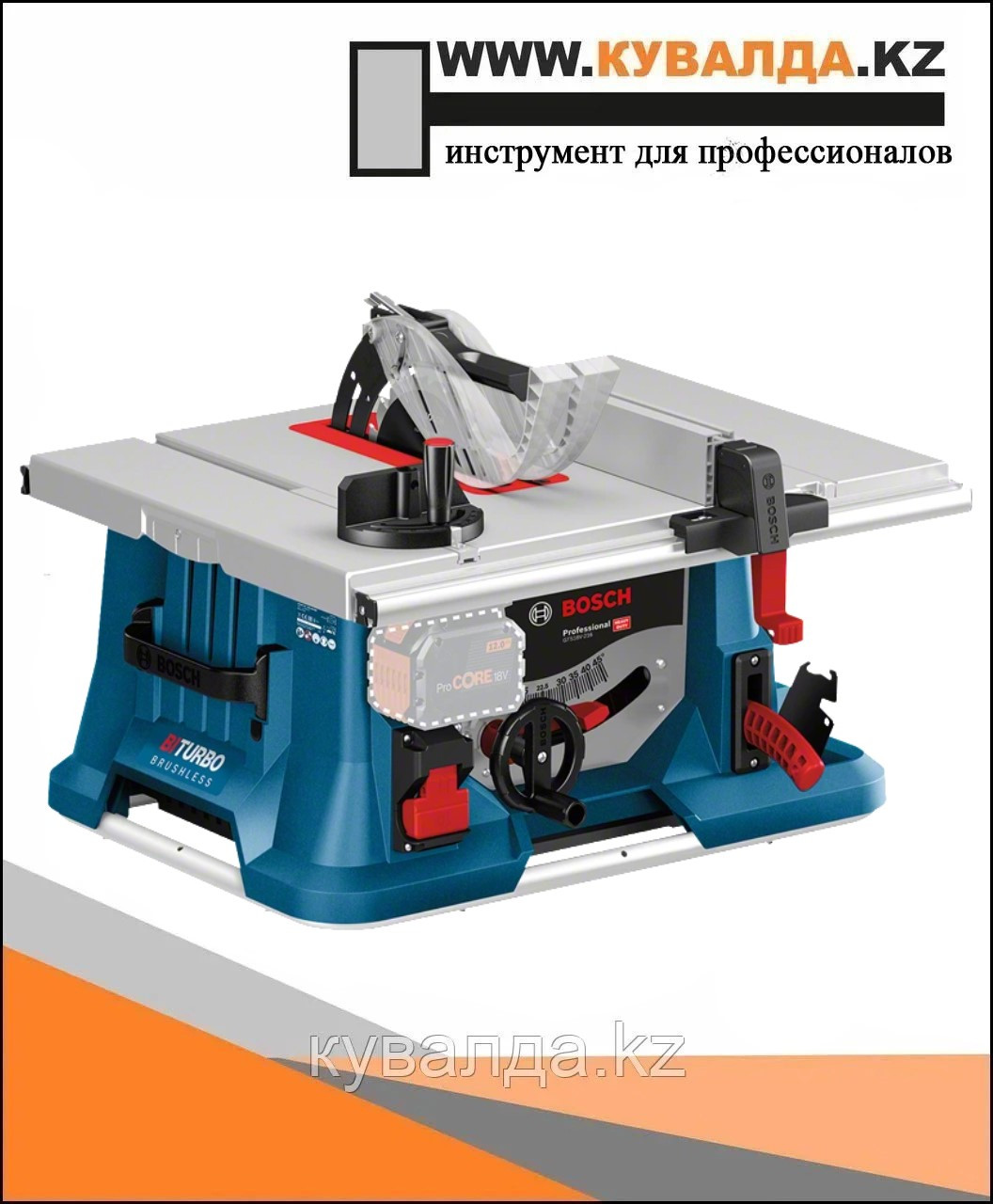 Аккумуляторная настольная циркулярная пила Bosch BITURBO GTS 18V-216 Professional SOLO