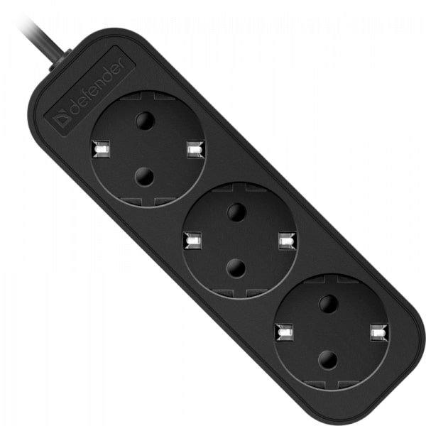 Удлинитель DEFENDER с заземлением M330 3 м 3 розетки