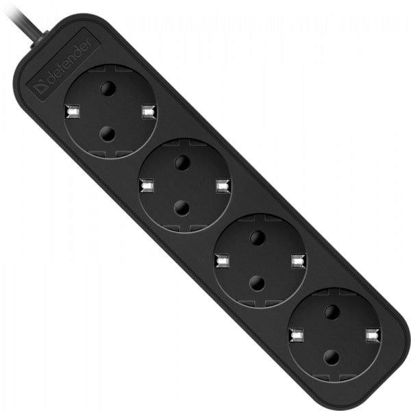 Удлинитель DEFENDER с заземлением M450 5 м 4 розетки