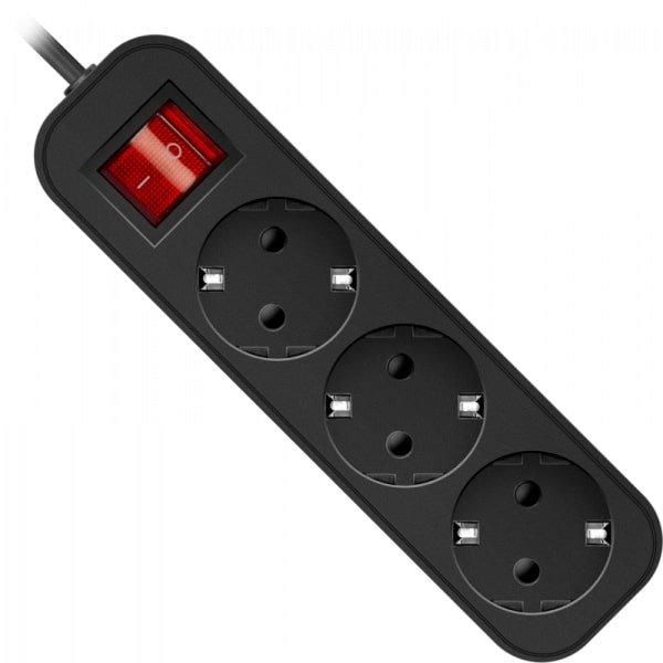 Удлинитель DEFENDER с заземлением G350 5 м 3 розетки