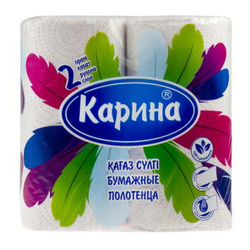 Бумажные полотенца «Карина-Перья» 21,5 см