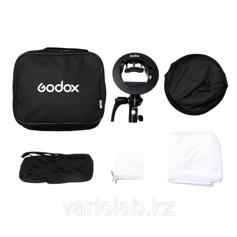 Софтбокс (рассеиватель) Godox SGGV8080 для накамерных вспышек (с сотами и адаптером S2) - фото 10 - id-p106081158