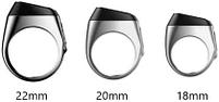Смарт кольцо-тасбих Zikir Ring IQIBLA UMEOX M0220SR (Silver, 20 мм, металл). Зикрматик, фото 3