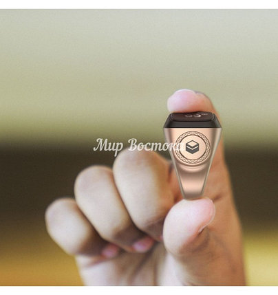 Электронный тасбих Zikir Ring IQIBLA M0220RG (Rose Gold, 20 мм, металл). Смарт-кольцо, зикрматик, фото 3