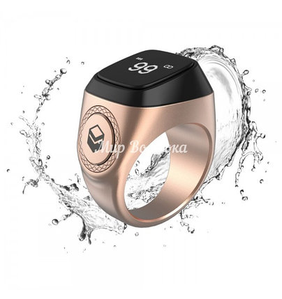 Электронный тасбих Zikir Ring IQIBLA M0220RG (Rose Gold, 20 мм, металл). Смарт-кольцо, зикрматик, фото 2