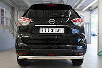 Защита заднего бампера d75х42 (дуга) Nissan X-Trail 2013-19