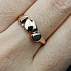 Золотое  кольцо с бриллиантами 0.025Ct VS2/I, VG-Cut, фото 3