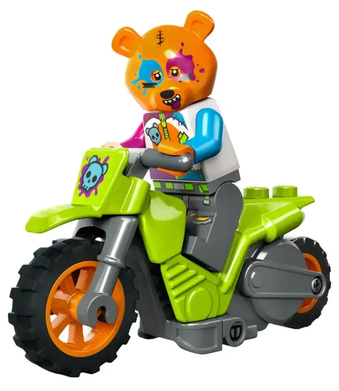 Lego Город Трюковый мотоцикл с медведем
