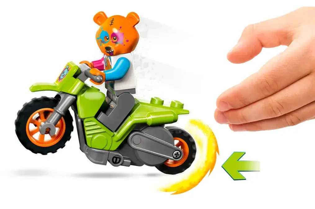 Lego Город Трюковый мотоцикл с медведем