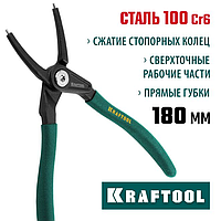 KRAFTOOL 180 мм, съемник стопорных колец, внутренний, прямой (22812-1)