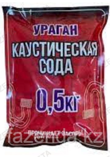 Сода каустическая Ураган 500гр (0,5кг)