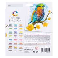 Карандаши цветные Deli "Color Emotion", 24 цвета, картон