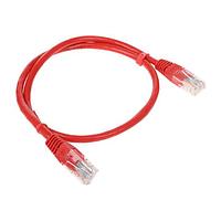 Патч-корд UTP Cablexpert PP12-0.5M-R кат.5e, 0.5м, литой, многожильный (красный)
