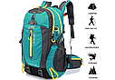 Рюкзак туристический, походный 40 литров.  Цвет: Синий, фото 5