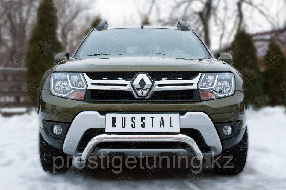 Защита переднего бампера d63 (волна) Renault Duster 2015-21 - фото 1 - id-p106093338