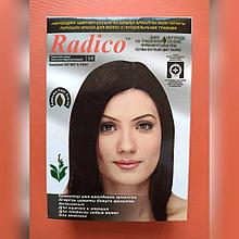 Травяная краска для волос  Radico темно-коричневый натуральный, 1 пакетик