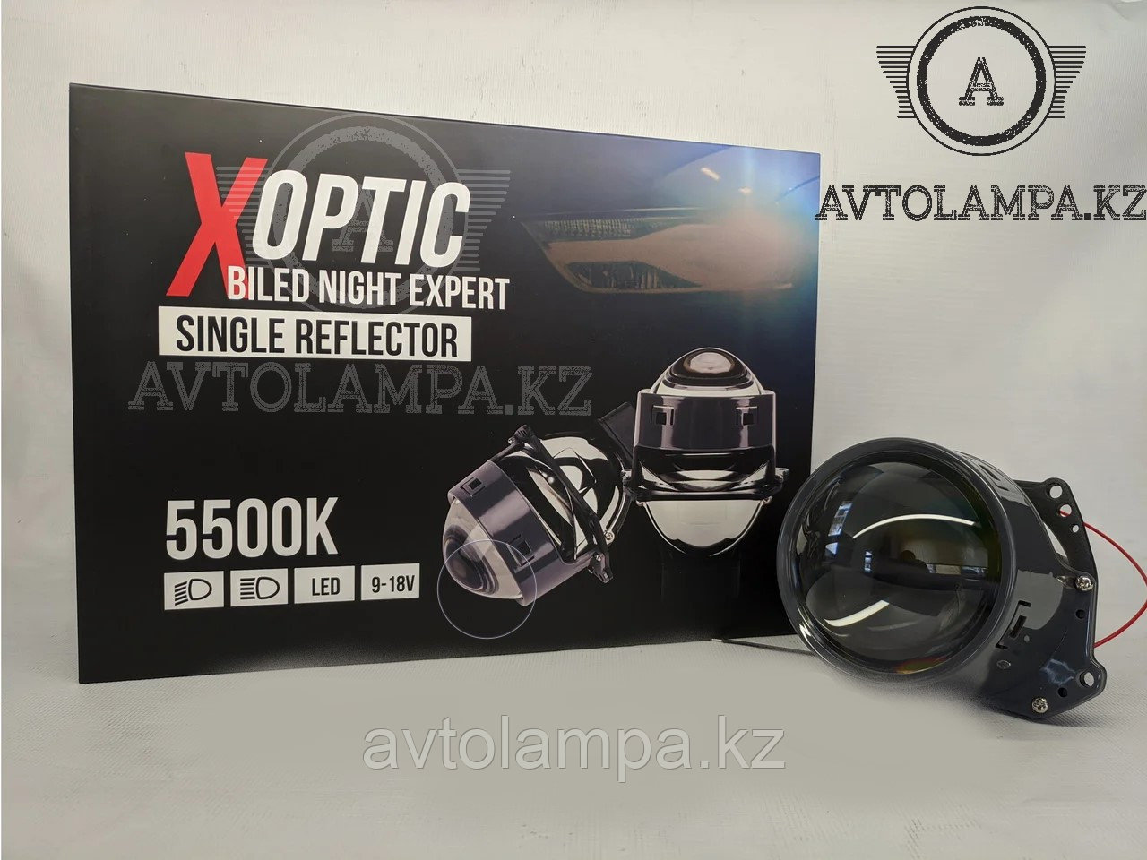 Bi-LED LENS 3.0" X-optic Night Expert Single Reflector Билед линзы для установки в фару
