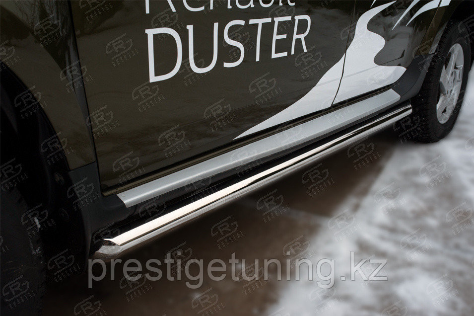 Пороги труба d63 (вариант 1) Renault Duster 2015-21 - фото 2 - id-p106096850