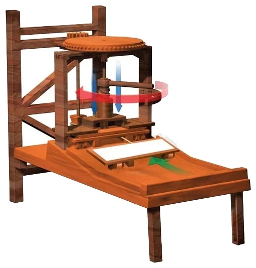 Edu Toys Сборная модель Печатная машина, Изобретения Леонардо да Винчи - фото 6 - id-p106103330