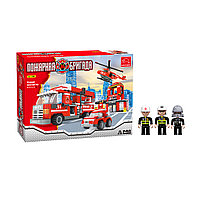 Игровой конструктор Keyixing 21901 ПОЖАРНАЯ БРИГАДА (709 деталей в наборе)