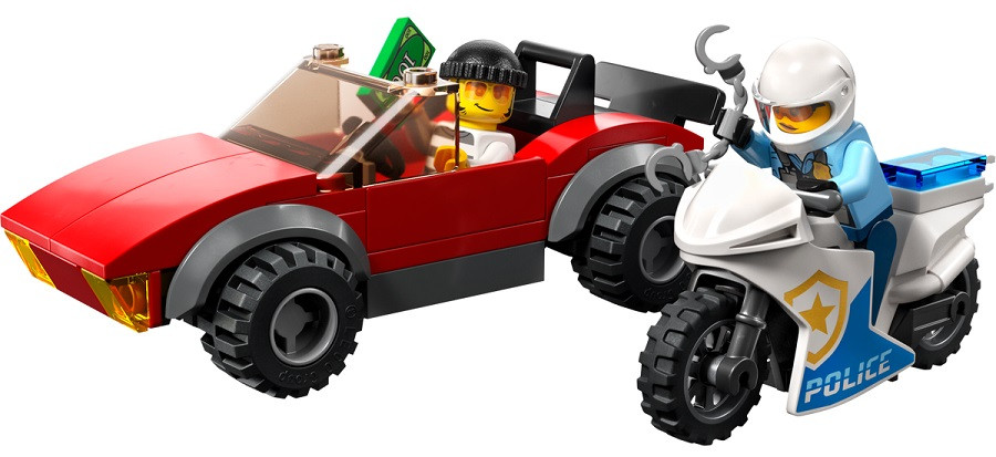 Lego Город Полицейская погоня на мотоцикле
