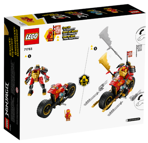 Lego Ниндзяго Робот Кая на мотоцикле EVO