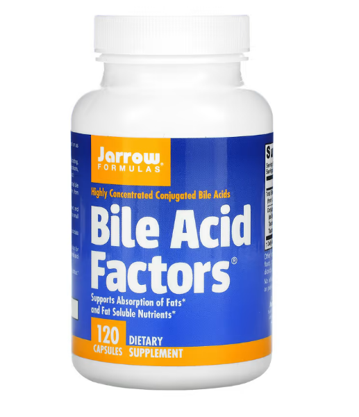Jarrow Formulas, Bile Acid Factors, добавка с желчными кислотами, 120 капсул