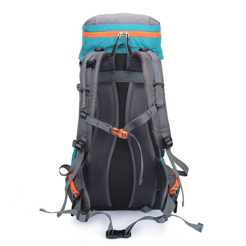 Рюкзак туристический легкий профессиональный походный 65 литров. Цвет: Бирюзовый - фото 4 - id-p106106457