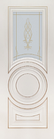 Дверь межкомнатная «Имидж 31» глухая эмалит белый золото, фото 3