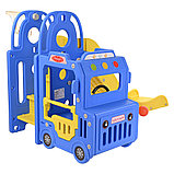 Детская горка Pituso Cute Truck с баскетбольным кольцом Голубой, фото 6