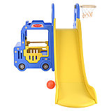 Детская горка Pituso Cute Truck с баскетбольным кольцом Голубой, фото 8