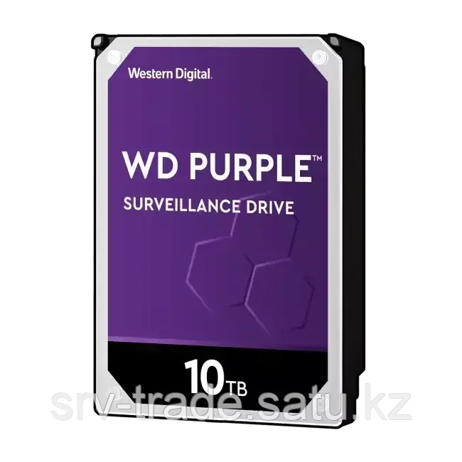 Жёсткий диск WD Purple PRO WD101PURA-64 10ТБ 3,5" 7200RPM 256MB (SATA-III) All Frame AI для видеонаблюдения