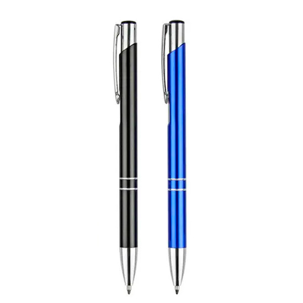 Металлическая ручка Beta Light (синий, черный) под нанесение логотипа (гравировка или уф печать)