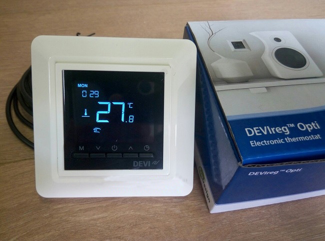 Электронный программируемый терморегулятор DEVIreg Opti для теплого электрического пола - фото 3 - id-p106112773