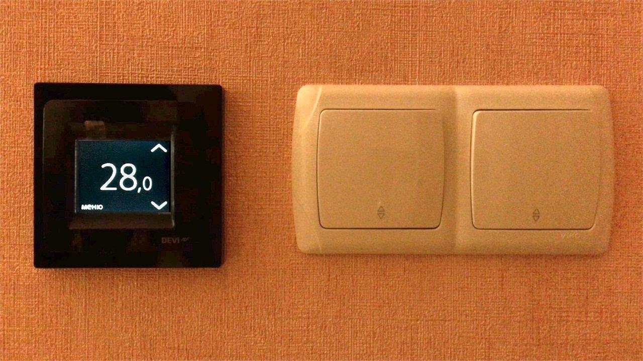 Сенсорный программируемый терморегулятор DEVIreg Touch Black для теплого электрического пола - фото 3 - id-p106113039