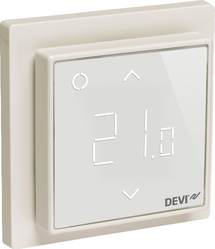 Сенсорный программируемый терморегулятор DEVIreg Smart White (Wi-Fi) для теплого электрического пола - фото 2 - id-p106113040