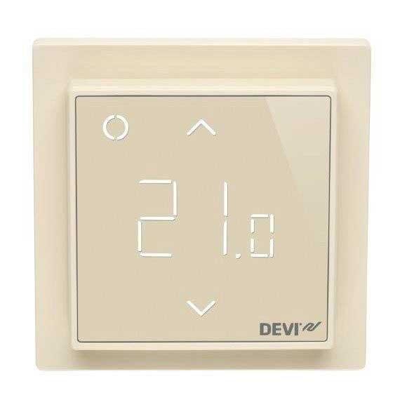 Сенсорный программируемый терморегулятор DEVIreg Smart Ivory (Wi-Fi) для теплого электрического пола - фото 3 - id-p106113041