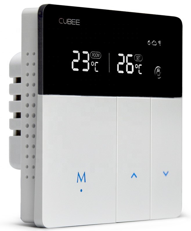 Сенсорный программируемый терморегулятор Cubee RT57 (16А) для теплого электрического пола - фото 2 - id-p106113264
