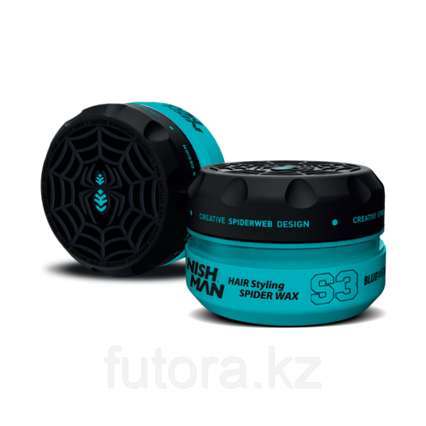 Воск-паутинка "NISHMAN Hair Styling Spider Wax - S3 Blue Web" сильной фиксации