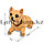 Собачка, кивающая головой (болванчик) в машину рыжая Чихуахуа освежитель цепочка и липучка в упаковке, фото 4