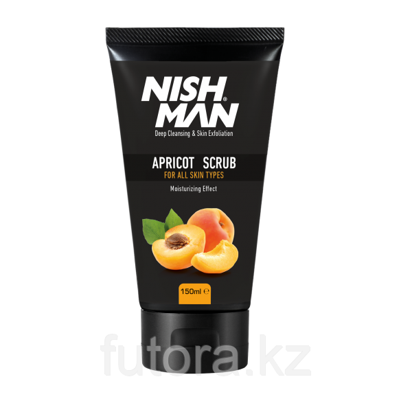 Скраб для лица "NISHMAN Apricot Scrub" с миндальным маслом, для всех типов кожи. 150мл