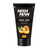 Скраб для лица "NISHMAN Apricot Scrub" с миндальным маслом, для всех типов кожи. 150мл